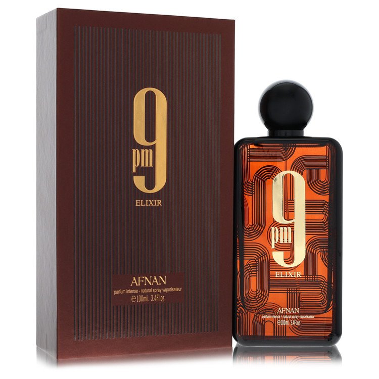 Afnan 9Pm Elixir Intense Parfum Spray Unisex 3.4 oz for Men