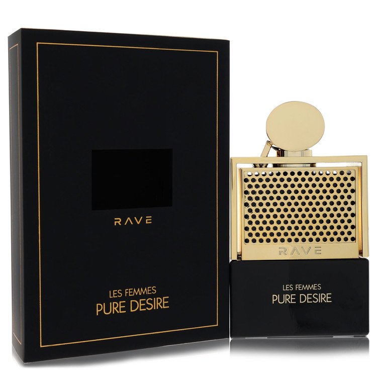 Lattafa Rave Pure Desire Gold de Lattafa Eau De Parfum Spray 3.4 oz para Mujeres