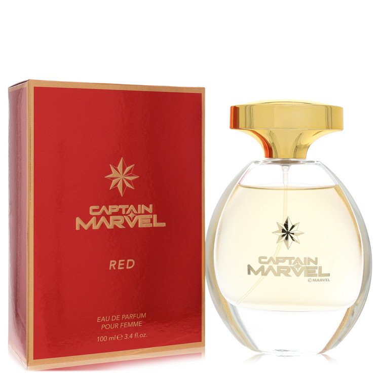 Captain Marvel Rouge par Marvel Eau de Parfum Vaporisateur 3.4 oz pour Femmes