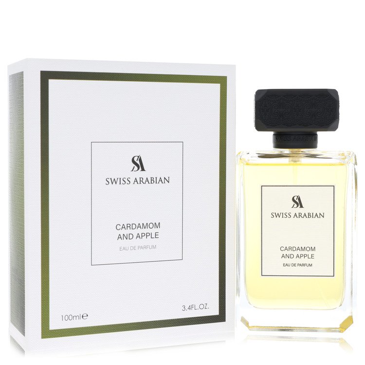 Swiss Arabian Cardamon e Maçã by Swiss Arabian Eau De Parfum Spray 3.4 oz para Homens