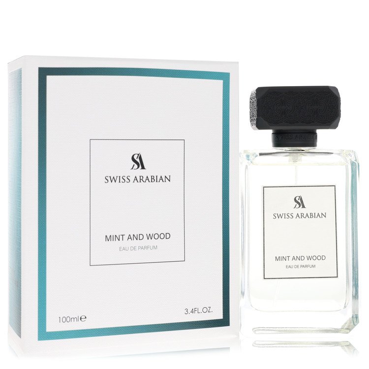 Swiss Arabian Mentă și Lemn de la Swiss Arabian Eau De Parfum Spray 3.4 oz pentru Bărbați