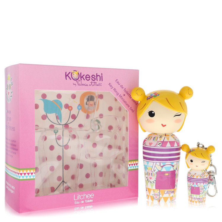 Kokeshi Litchee Eau de Toilette Spray für Damen 1,7 oz mit Schlüsselanhänger