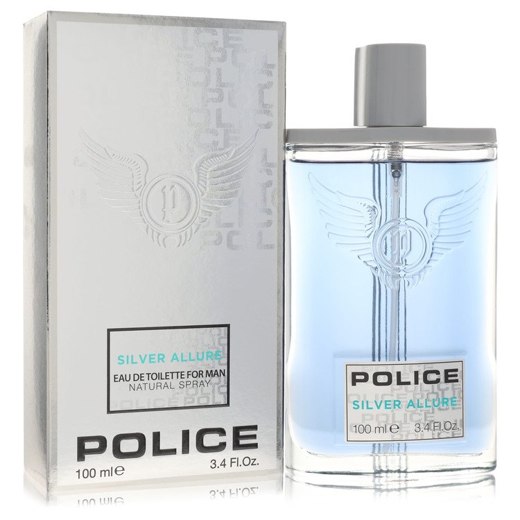 Police Contemporary Silver Allure Eau de Toilette Spray 3.4 oz para hombres