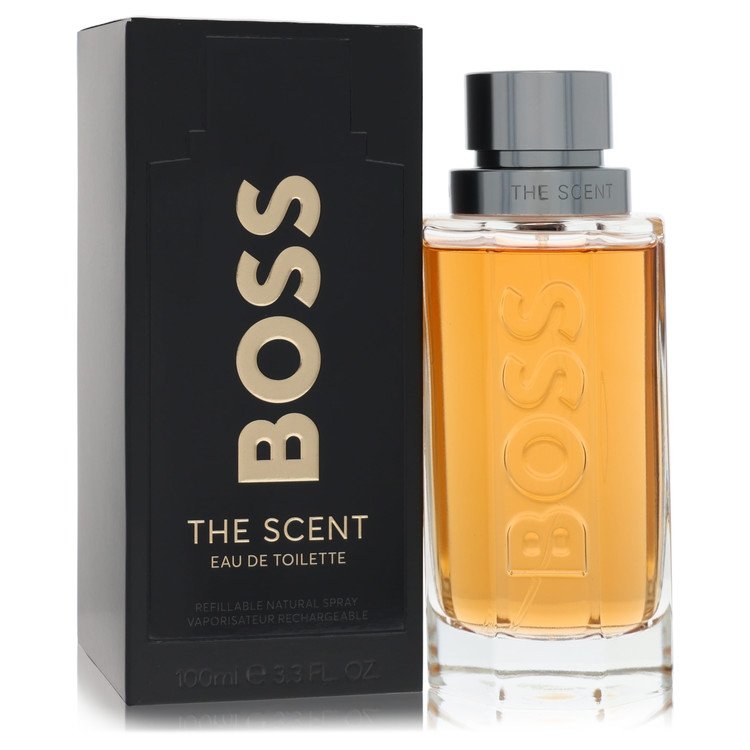 Boss The Scent Homme par Hugo Boss Eau de Toilette Vaporisateur Rechargeable 3.3 oz pour Homme