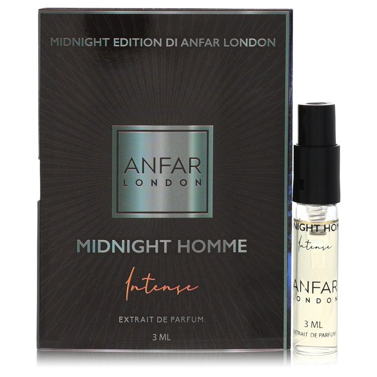 Anfar London Midnight Homme Intense образец 0.1 Oz флакон для мужчин