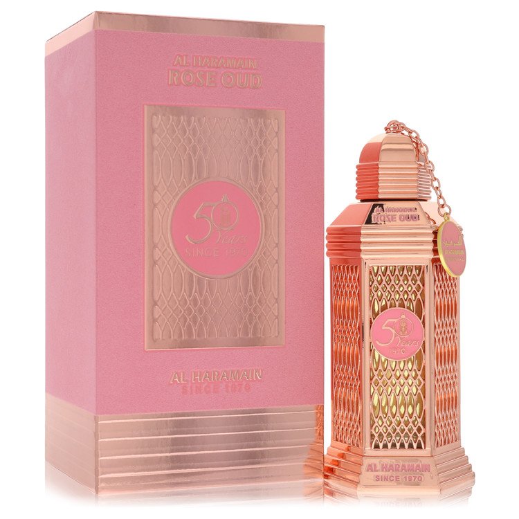 Al Haramain Rose Oud Eau de Parfum Spray 3.4 oz for Women