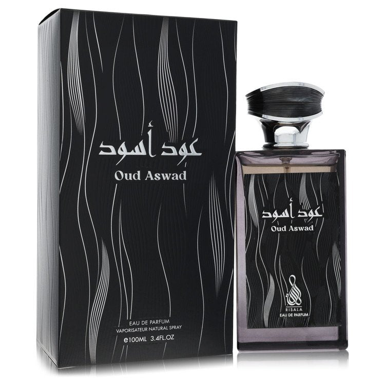 Risala Oud Aswad Eau de Parfum Spray para Homens 3,4 oz