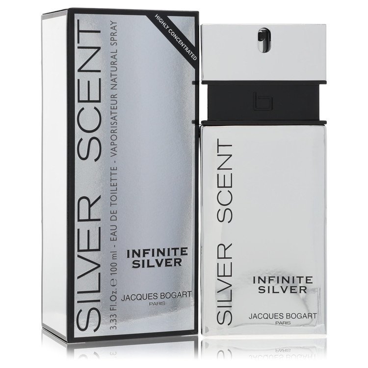 Silver Scent Infinite Silver by Jacques Bogart Eau de Toilette 3.3 Oz for Men