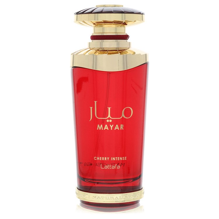 Lattafa Mayar Cherry Intense Eau De Parfum Spray 3,4 Onças Para Mulheres Sem Caixa