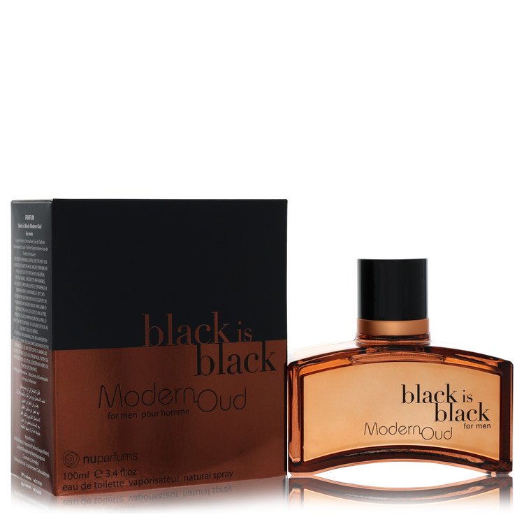 Black Is Black Modern Oud Eau de Toilette Spray für Herren Nu Parfums
