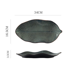 Ceramic Dinner Leaf Plate