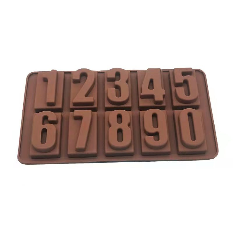 Arabic Numeral Chocolate Mold